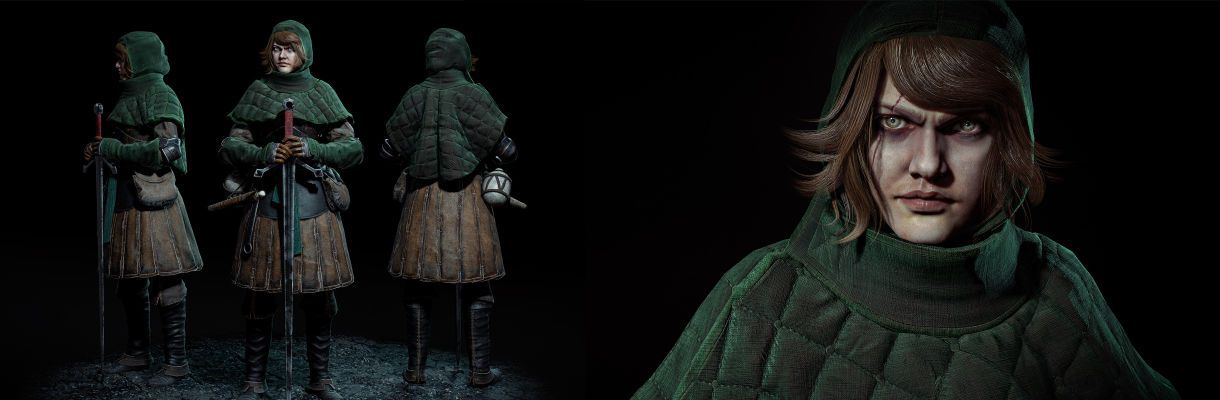 【实时渲染】2D概念设计转3D女英雄游戏角色制作解析(上)