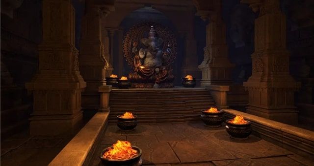 3D Tutorial of Making 'God Statue Corridor' Scene
