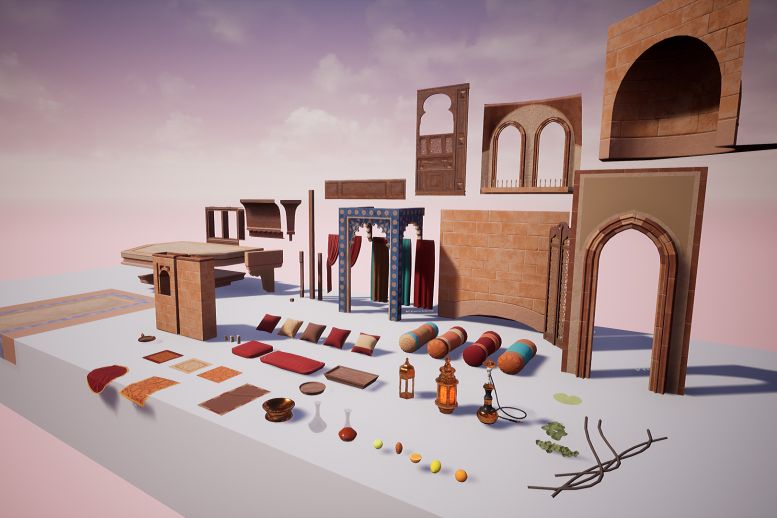 【3D场景制作】利用Blender和UE4设计古罗马建筑风格场景(二)