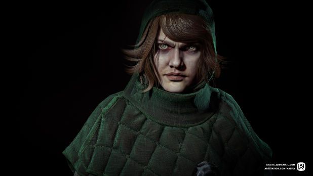 【实时渲染】2D概念设计转3D女英雄游戏角色制作解析(上)