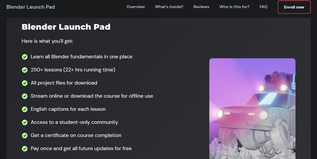 教程网址：https://www.cgboost.com/courses/blender-launch-pad#Summary
