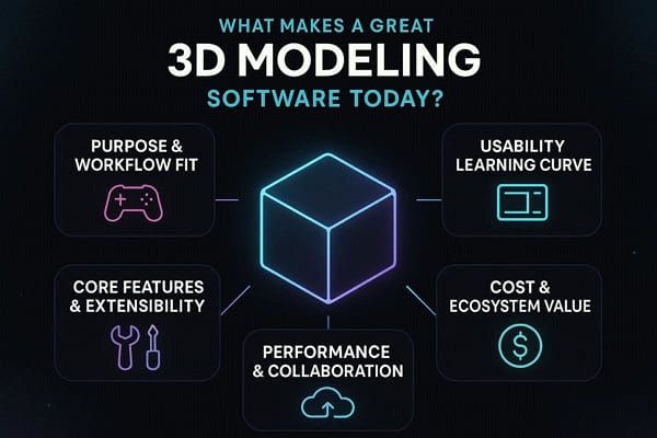 how to choose 3d modeling software
