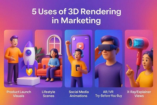 uses of 3d rendering for marketing