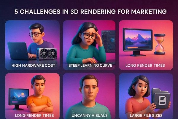 challenges of 3d rendering for marketing