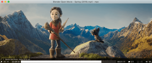 Blender open movie