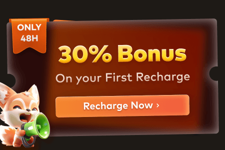 30% Bonus On your First Recharge