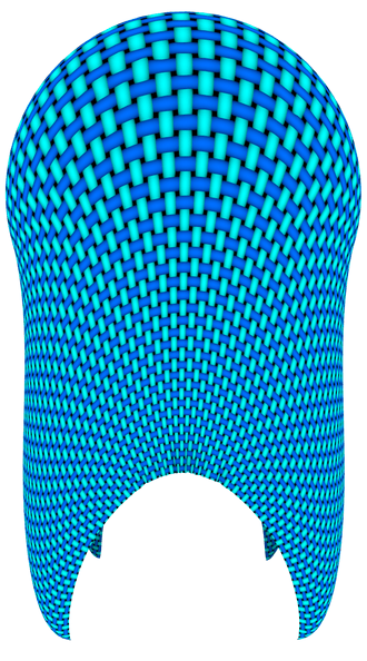 Cloth simulation draped over a sphere using collision physics