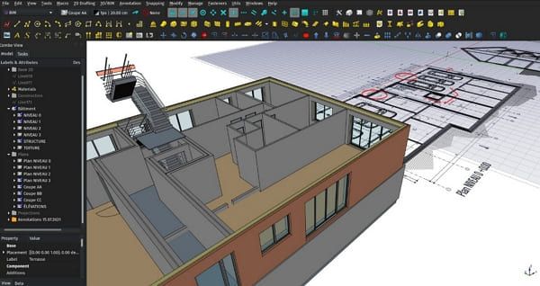 freecad 3d architecture software