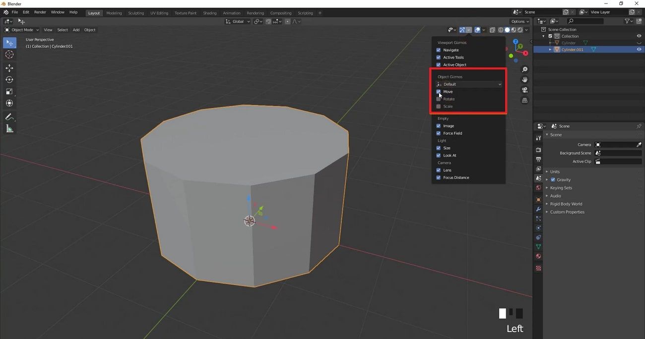 use blender camera binzo