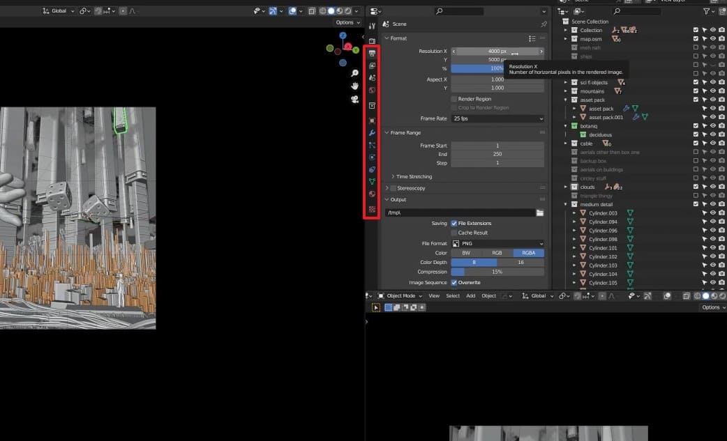 set blender render settings