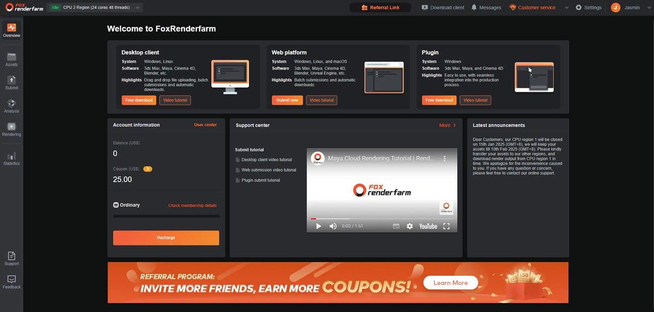 best Blender render farm fox renderfarm