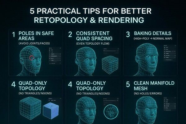 tips for blender retopology
