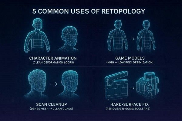 use cases of retopology