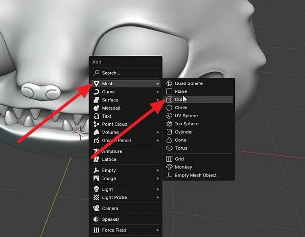 add plane for retopology