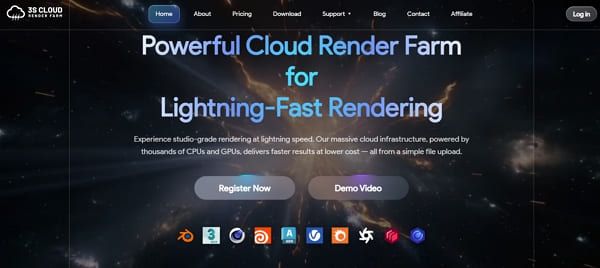 3s cloud render farm