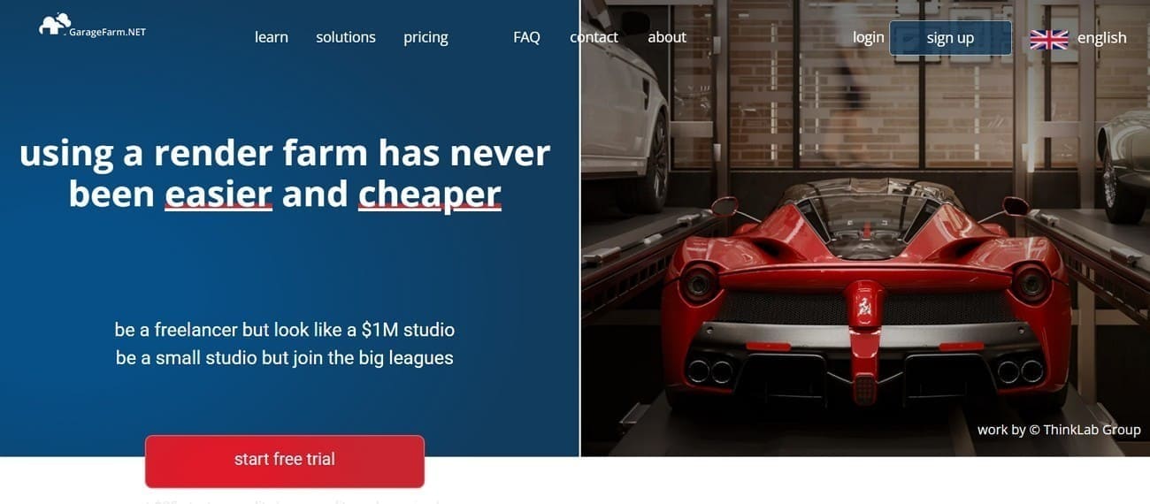 garagefarm cinema 4d render farm