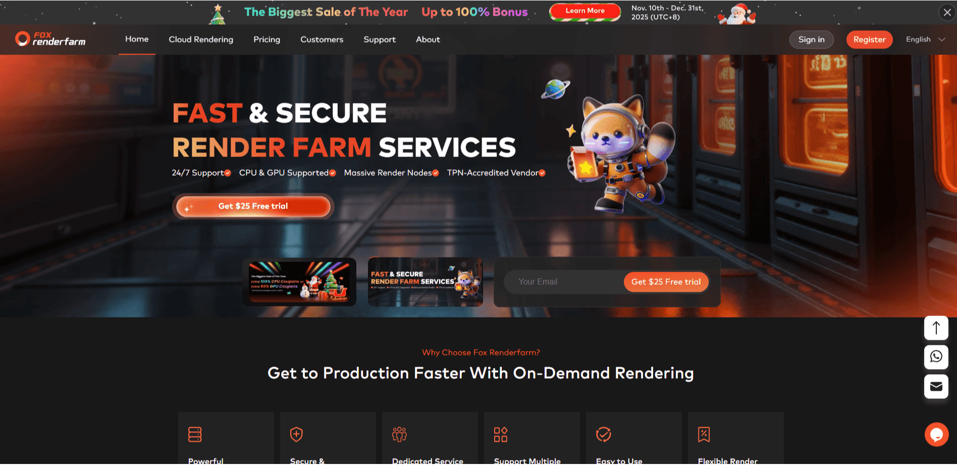 Fox Renderfarm Cloud Rendering Services