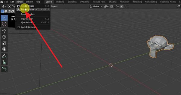 select render animation option