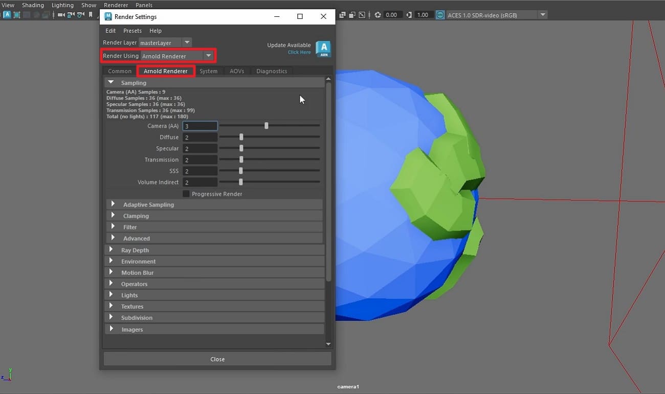 presets of render maya animation