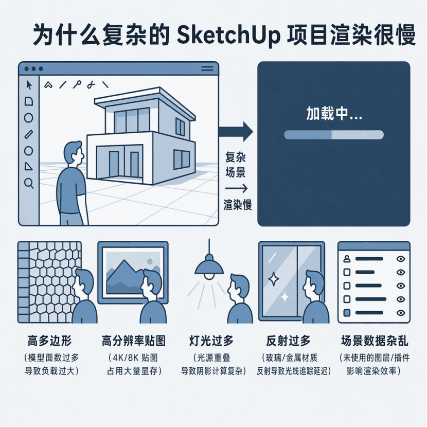 提升SketchUp 渲染速度的5个技巧