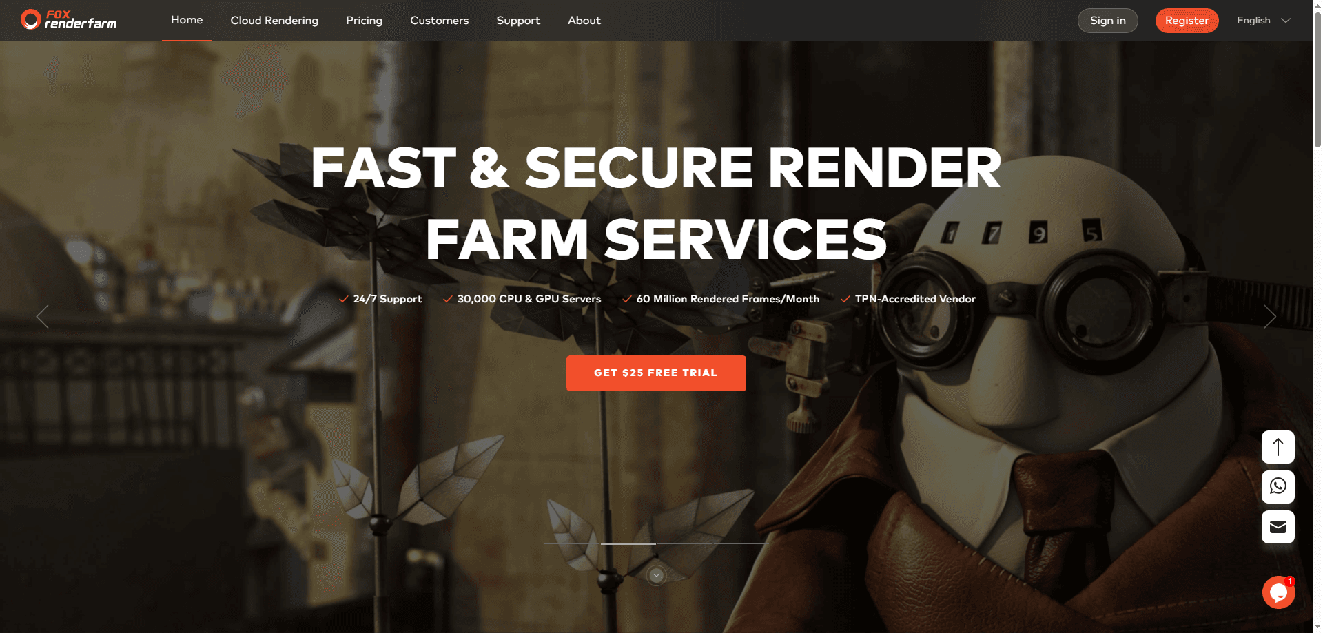 Fox Renderfarm best blender render farm