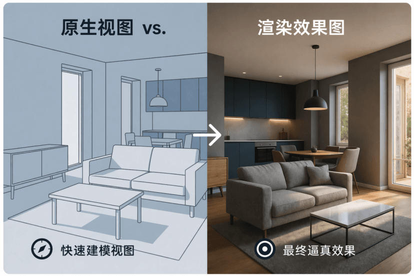 如何在 SketchUp 中渲染：最佳工具与工作流程技巧