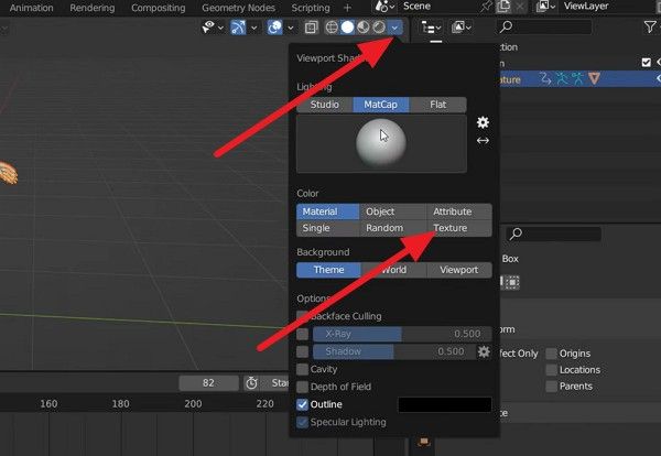 pick matcap blender settings