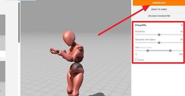 search mixamo animation style