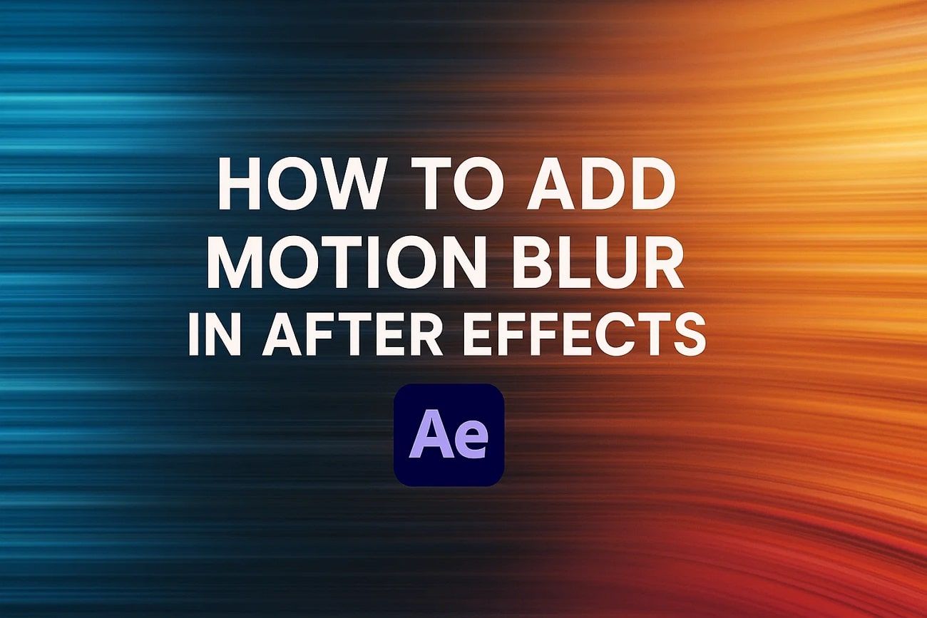 motion blur after effects