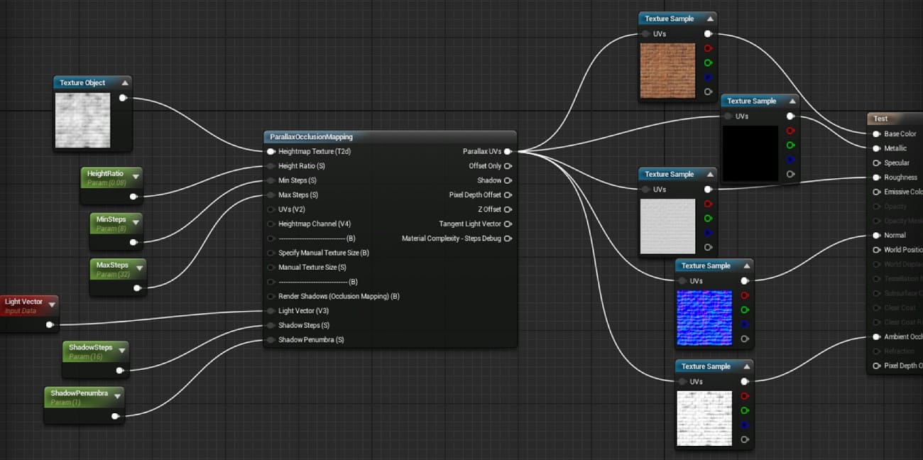 parallax mapping in unreal engine