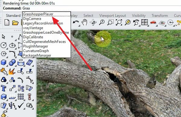 search grasshopper in command line