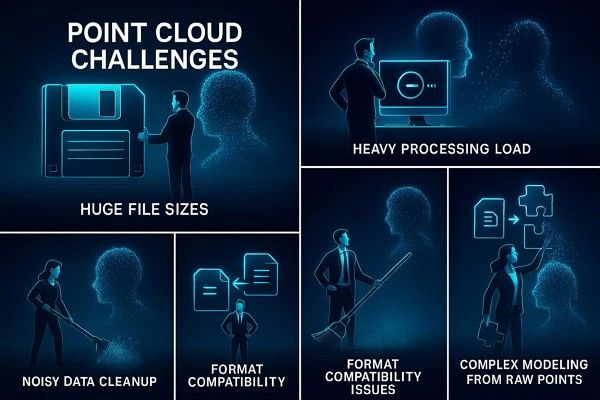 challenges in point cloud