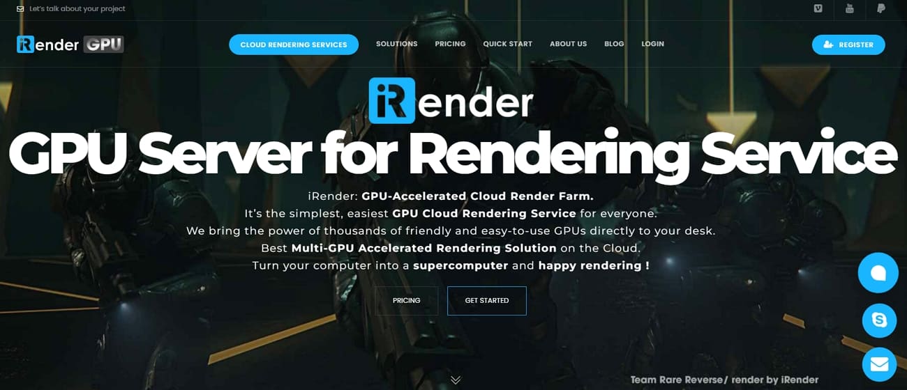 irender online platform for films