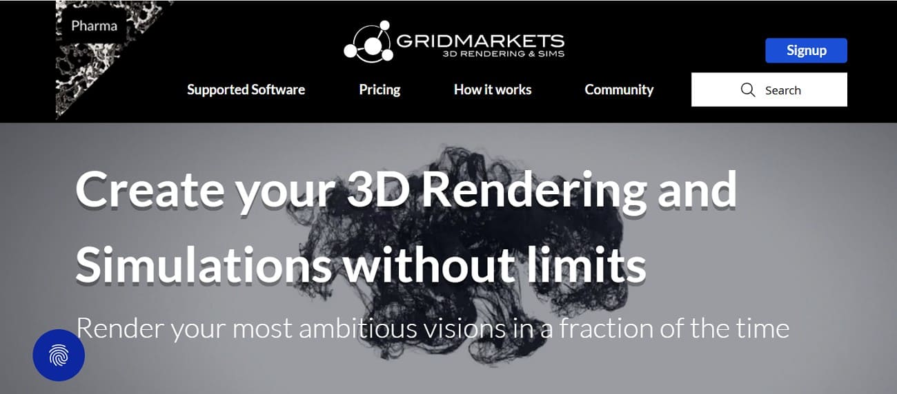 gridmarkets render farm for interior design