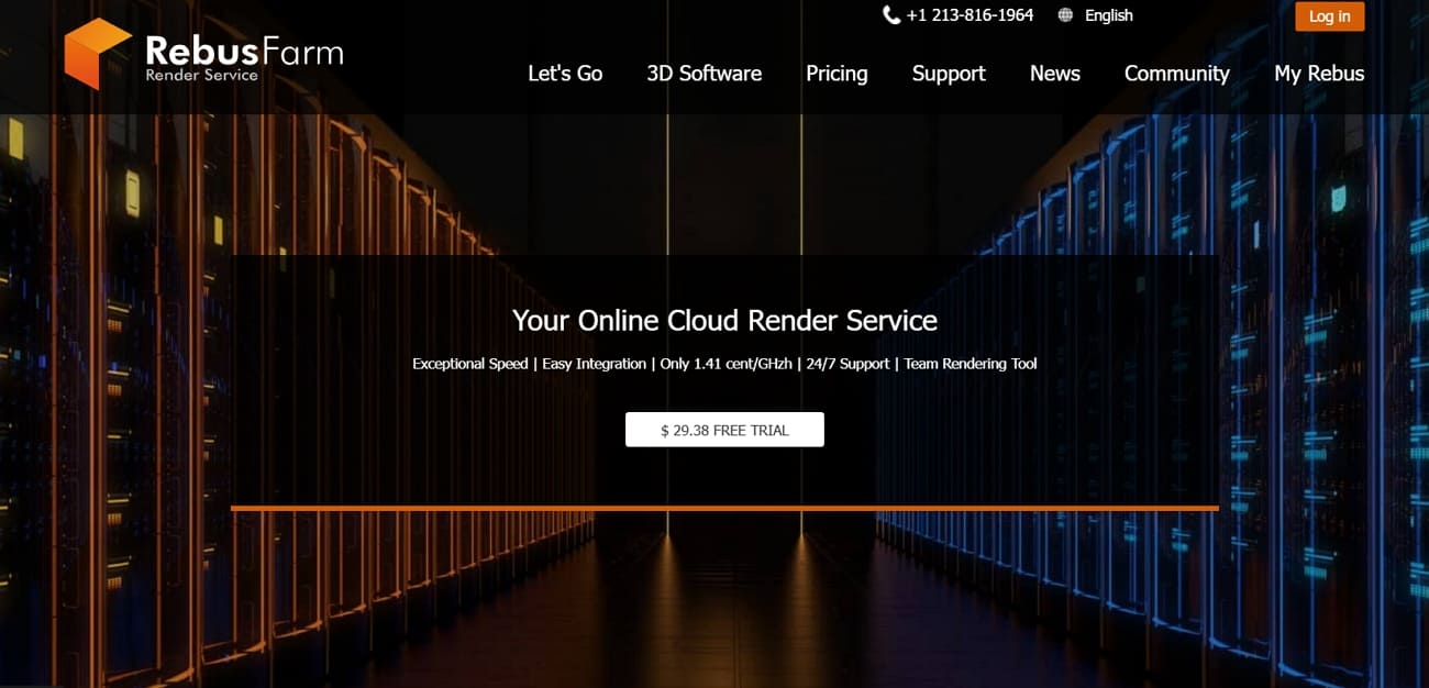 rebusfarm for cloud product rendering