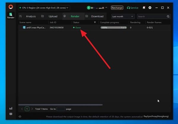 tap on the jobs option