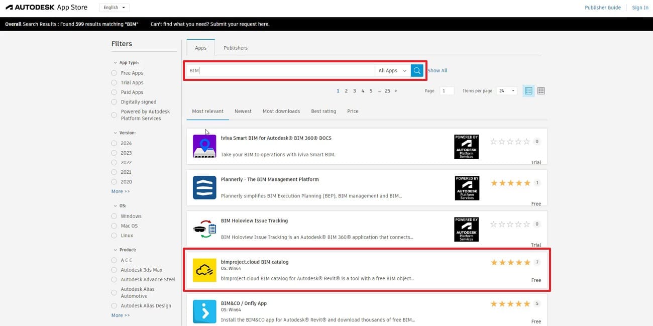 search for revit plugin