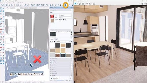 enscaope sketchup rendering engine