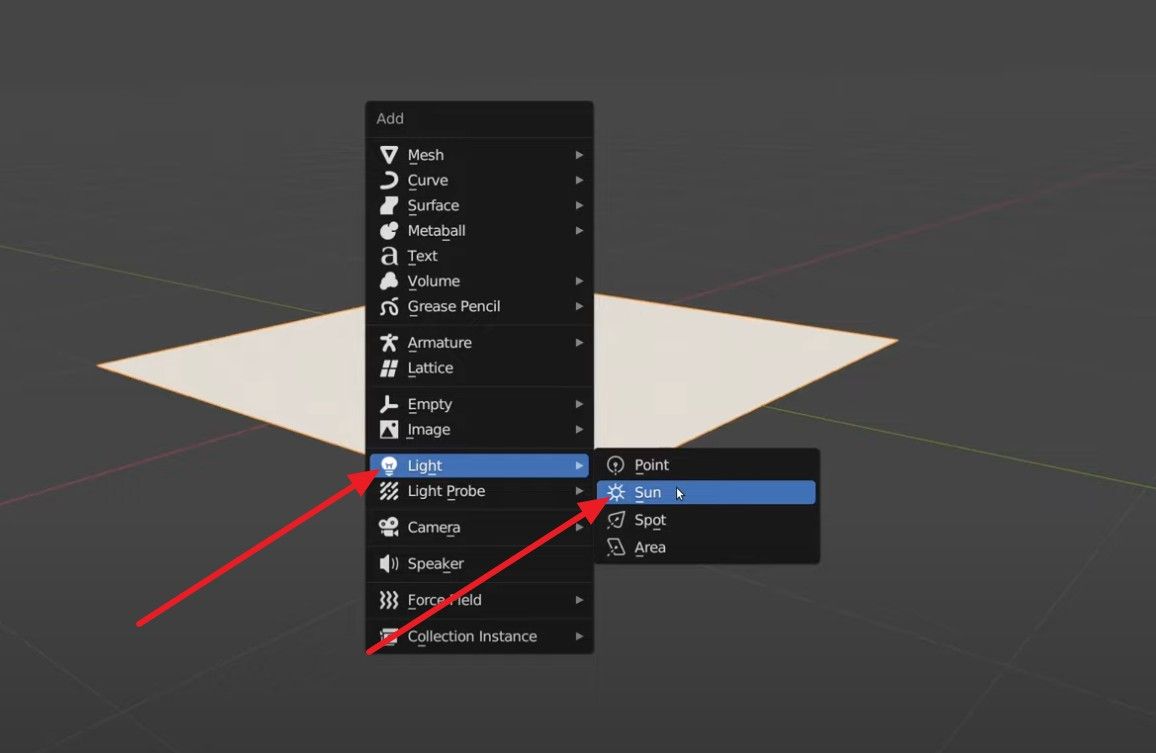 choose light and sun option