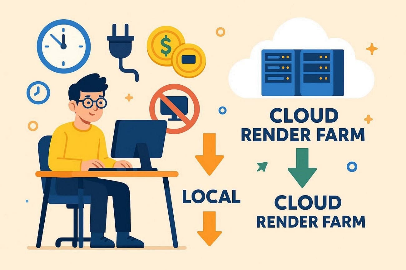 cloud or local render farm