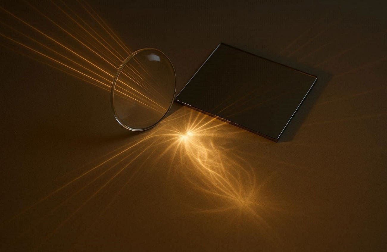 caustics concentrating light paths