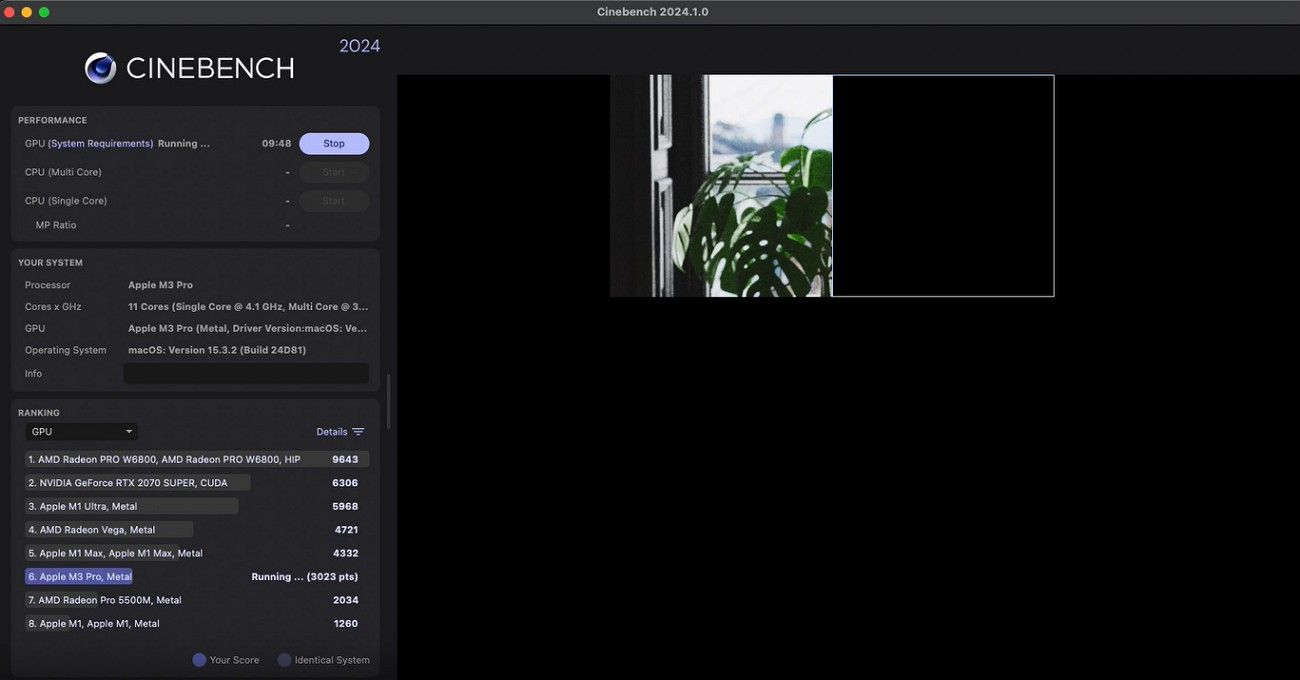 cinebench working criteria