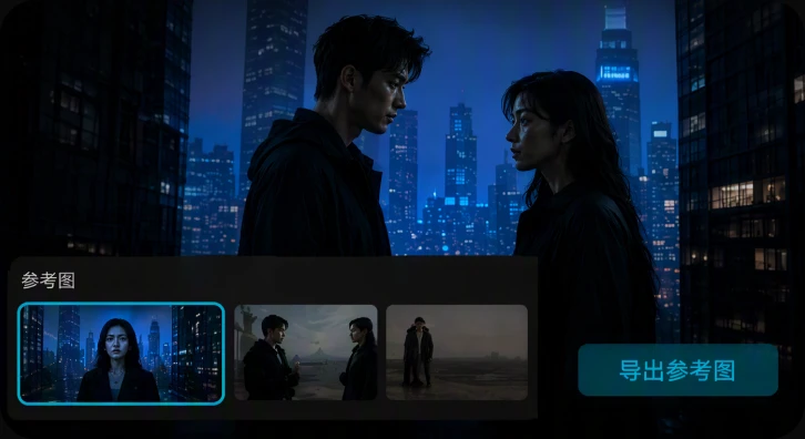 参考图一键输出界面示意