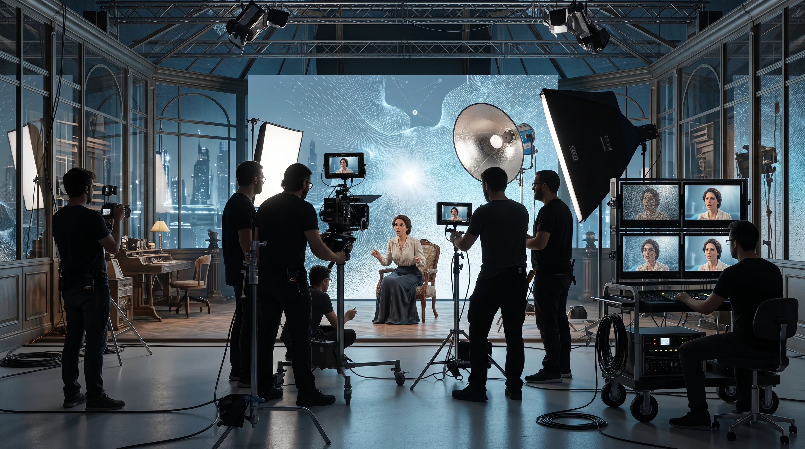 Professional film production video enhancement