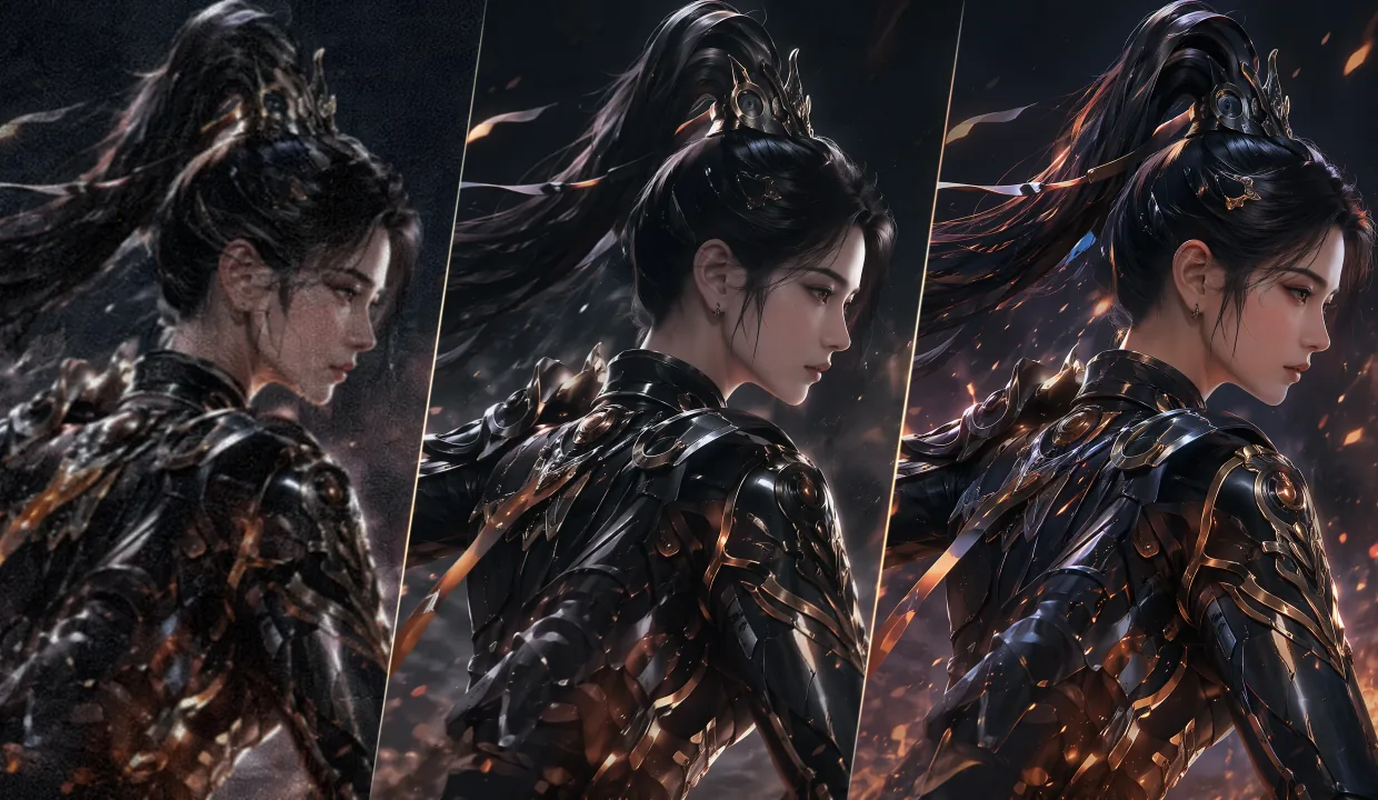 AI 超分 CG 动画场景示例