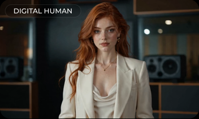 Digital human tutorial AI video template preview