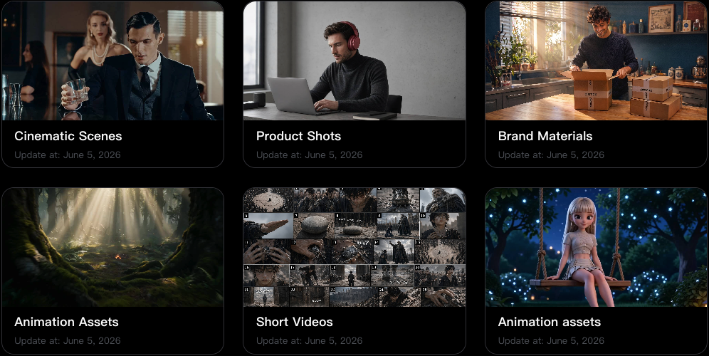 Asset library search and organization interface