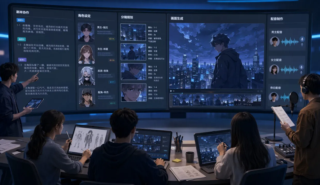 资产管理真人短剧与漫剧场景示例