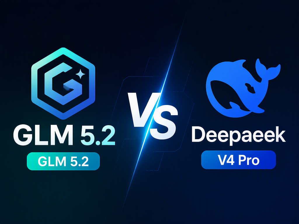 GLM 5.2 versus DeepSeek V4 Pro AI model comparison cover