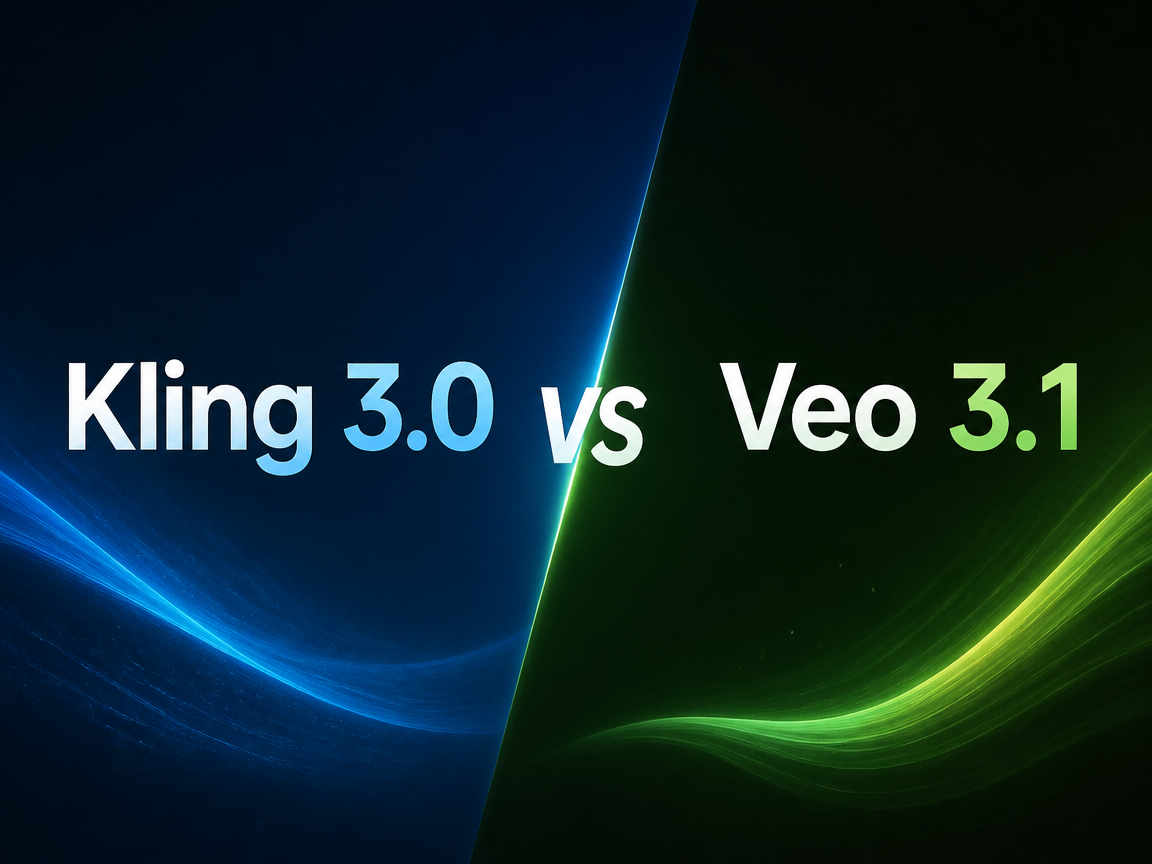 Kling 3.0 versus Veo 3.1 AI video model comparison